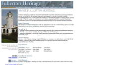 Desktop Screenshot of fullertonheritage.org